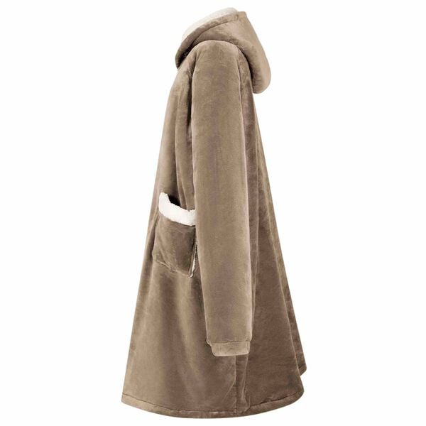 vidaXL Viltti-huppari Camel m Fleece ja flanelli