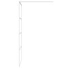 vidaXL Walk-in suihkusein&auml;ke valkoinen 90x195 cm kirkas ESG-lasi