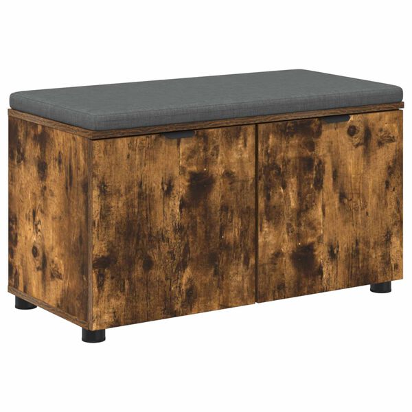 vidaXL Halli penkki tyynyll&auml; ovella Savup&auml;hkin&auml; 80 x 46 x 46 cm