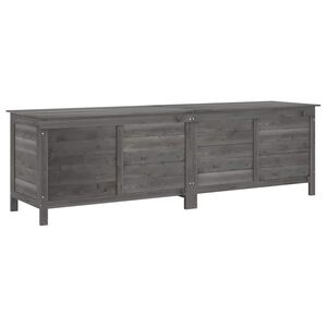 vidaXL Ulkos&auml;ilytyslaatikko antrasiitti 198,5x50x56,5 cm t&auml;ysi kuusi