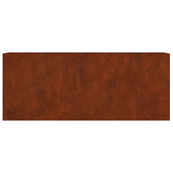 vidaXL Korotettu kukkalaatikko 200x40x80 cm Corten ter&auml;s