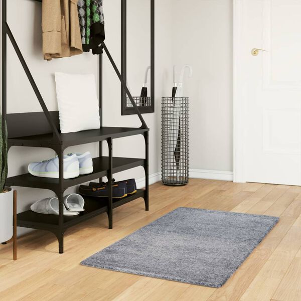 vidaXL Pörrömatto PAMPLONA korkeanukka moderni sininen 60x110 cm