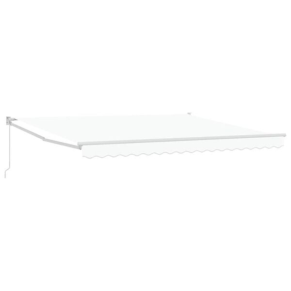 vidaXL Vetoutuva markiisi Valkoinen 400 &times; 300 cm