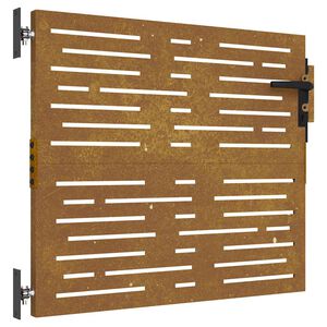 vidaXL Puutarhaportti 85x100 cm Corten-ter&auml;s neli&ouml;nmuotoinen