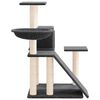 vidaXL Kissan kiipeilypuu sisal- raapimispylväillä tummanharmaa 82 cm