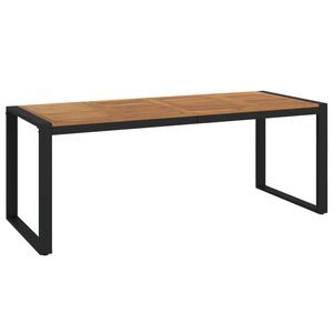vidaXL Puutarhap&ouml;yt&auml; U-jaloilla 200x90x75 cm t&auml;ysi akasiapuu