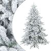vidaXL Tekojoulupuu Saranallisilla Oksilla Lumen Pintamaalattu 180 cm