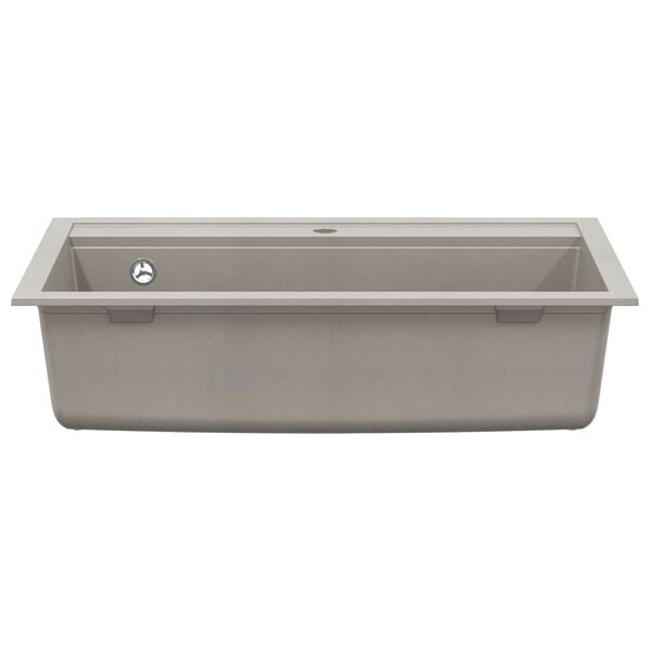 vidaXL Graniitti keitti&ouml;n pesuallas harmaa