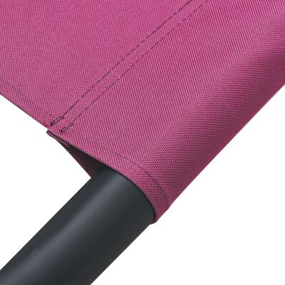 vidaXL Aurinkovuode katoksella ja tyynyillä pinkki