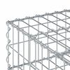 vidaXL Gabion Kohotettu Peti Hopea 60 x 60 x 20 cm Galvanoitu ter&auml;s