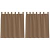 vidaXL Voile-verhot lenkeill&auml; 2 kpl vaaleanruskea 140x140 cm