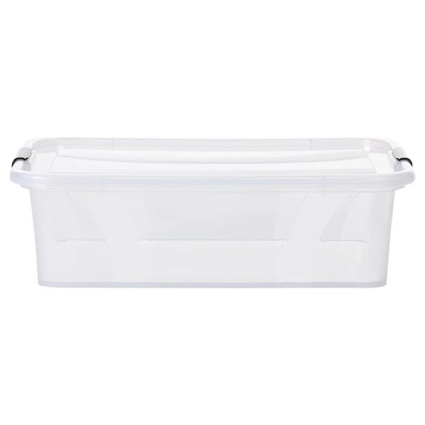 vidaXL S&auml;ilytyslaatikot kansilla 2 kpl l&auml;pin&auml;kyv&auml; 21 l