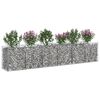 vidaXL Gabion Kohotettu Peti 2 pcs Hopea 300 x 50 x 60 cm