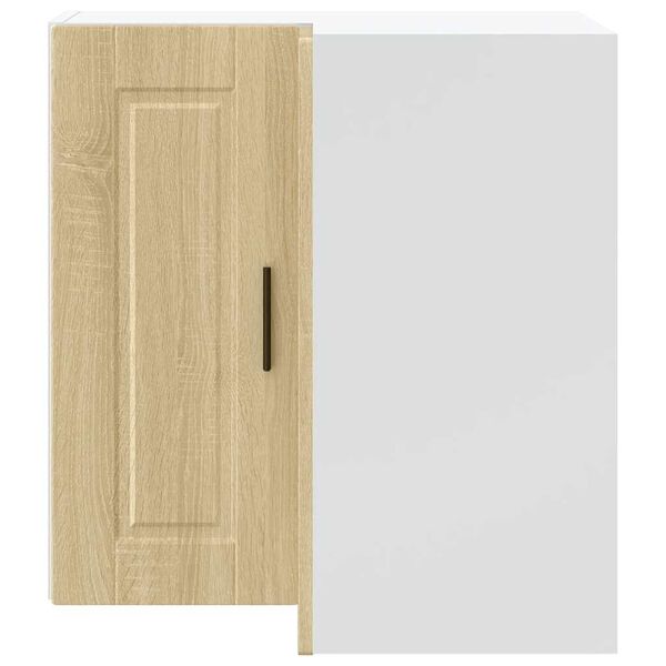 vidaXL Keitti&ouml;n sein&auml;kulmakaappi Porto Sonoma-tammi tekninen puu