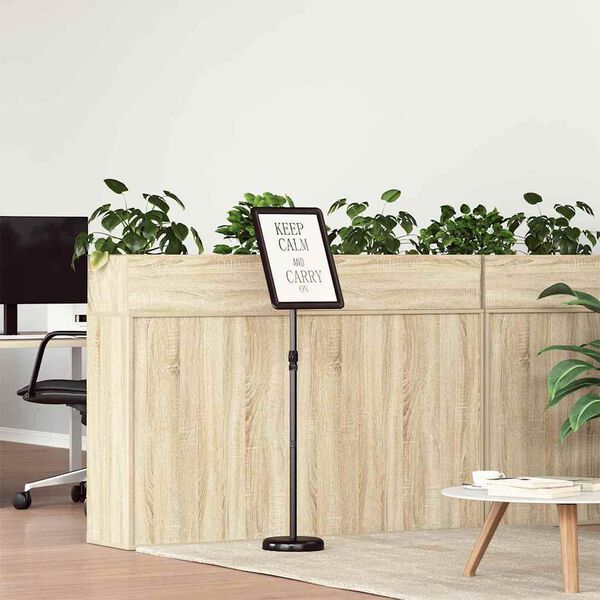 vidaXL Messun&auml;yt&ouml;t Musta 25 x 25 x 125 cm Alumiini