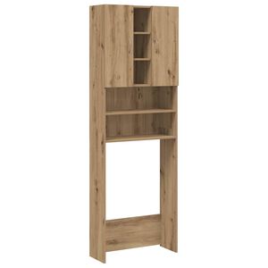 vidaXL Pesukonekaappi k&auml;sity&ouml;l&auml;inen tammi 64x25,5x190 cm