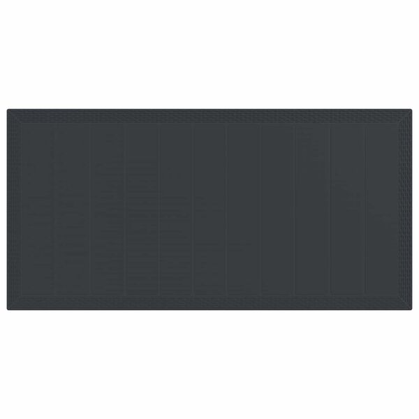 vidaXL Piharuokailu setti 9 pcs Antrasiitti Polypropeeni