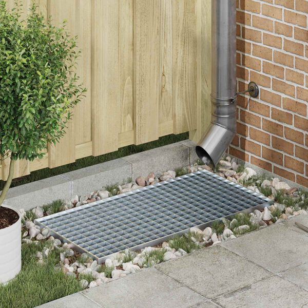 vidaXL Ritil&auml; Hopea 80 x 40 x 2 cm Kuuma-dipatut galvanisoitu ter&auml;s