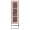 vidaXL Highboard Pinkki 36x39x123 cm Kylm&auml;valssattu ter&auml;s