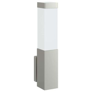 vidaXL Ulkoisen sein&auml;valon Hopea 10.5 x 6 x 33 cm