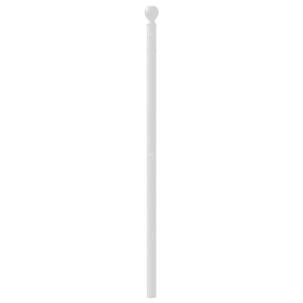 vidaXL Metallinen vaihtop&auml;&auml;ty valkoinen 90 cm