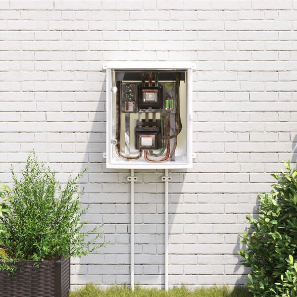 vidaXL Ohjauskabinetti Harmaa 50 x 22 x 60 cm ABS-muovi