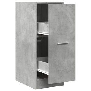 vidaXL Apteekkarinkaappi betoninharmaa 30x41x77,5 cm tekninen puu