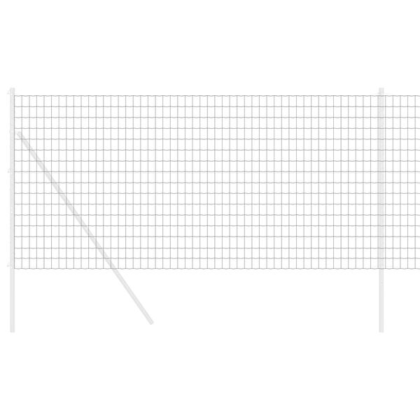 vidaXL Euroaita Harmaa 1 x 10 m PVC-pintainen rauta