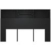 vidaXL Sängynpääty säilytystilalla musta 160x19x103,5 cm