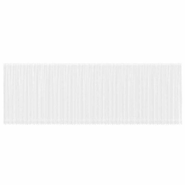 vidaXL Verkkoverho verhoilla Valkoinen 240 x 1200 cm Polyesteri