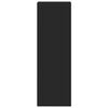vidaXL Kaappi musta 30x41x124 cm tekninen puu