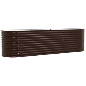 vidaXL Korotettu penkki Ruskea 320 x 80 x 81 cm Ter&auml;s