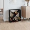 vidaXL Viinikaappi musta 62x25x62 cm t&auml;ysi m&auml;nty