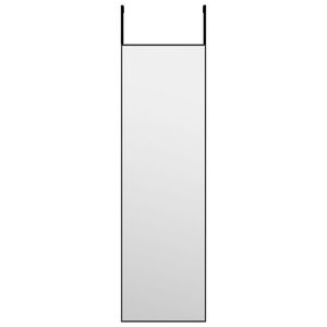 vidaXL Ovipeili musta 30x100 cm lasi ja alumiini