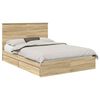 vidaXL S&auml;ilytyss&auml;nky p&auml;&auml;tyll&auml; Sonoman tammi 5FT King Size Tekninen puu