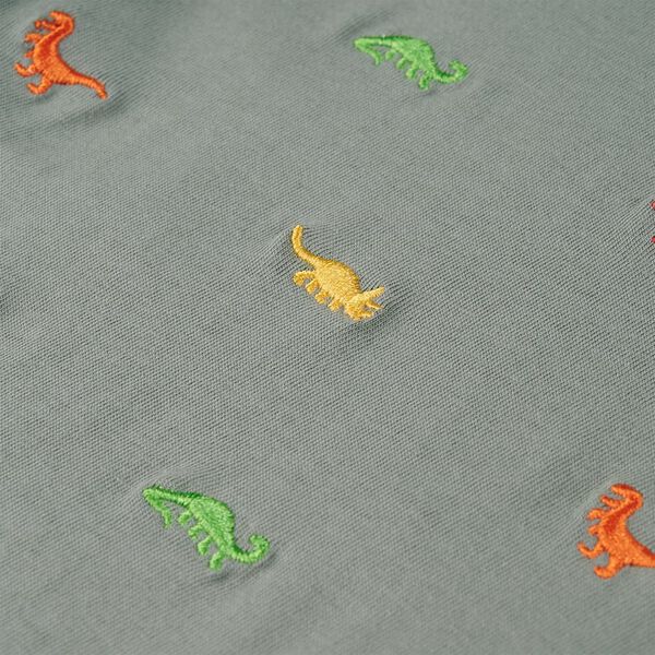 Lasten lyhythihainen T-paita khaki 128