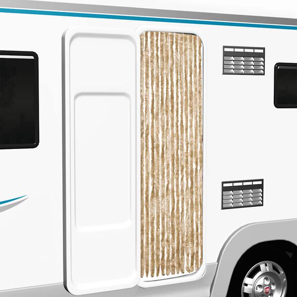 vidaXL Hy&ouml;nteisverho beige 56x185 cm Chenille