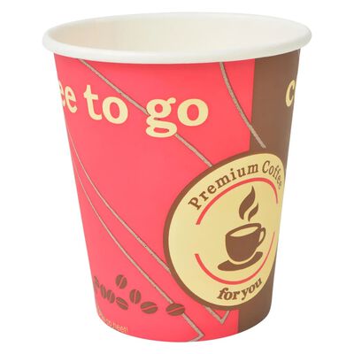 vidaXL Kertakäyttöiset kahvikupit 1000 kpl paperi 240 ml (8 unssia)