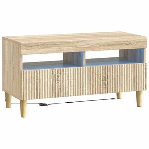 vidaXL LED TV-kaappi Sonoma-tammi Tekninen puu