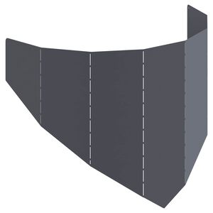 vidaXL Nurmireunus 100 x 45 cm Ter&auml;s Antrasiitti