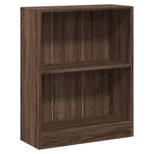 vidaXL Kirjahylly ruskea tammi 60x24x76 cm tekninen puu