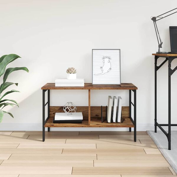 vidaXL Kirjahylly Vanha Puu 82 x 32 x 47 cm Tekninen puu