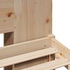 vidaXL Sänky kirjahyllyllä ilman patjaa 120x200 cm täysi mänty