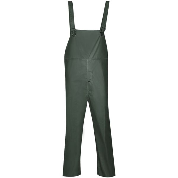 vidaXL Vedenkestävä Kestävä Kaksiosainen Sadeasu Hupulla Vihreä XXL