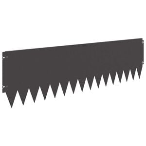 vidaXL Nurmireunus 10 pcs 103 x 30 cm Ter&auml;s Musta