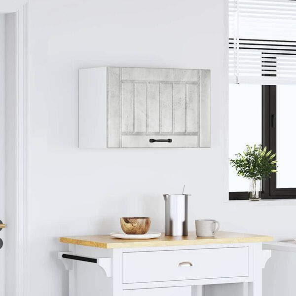 vidaXL Keitti&ouml;n sein&auml;kaappi Lucca betoninharmaa tekninen puu