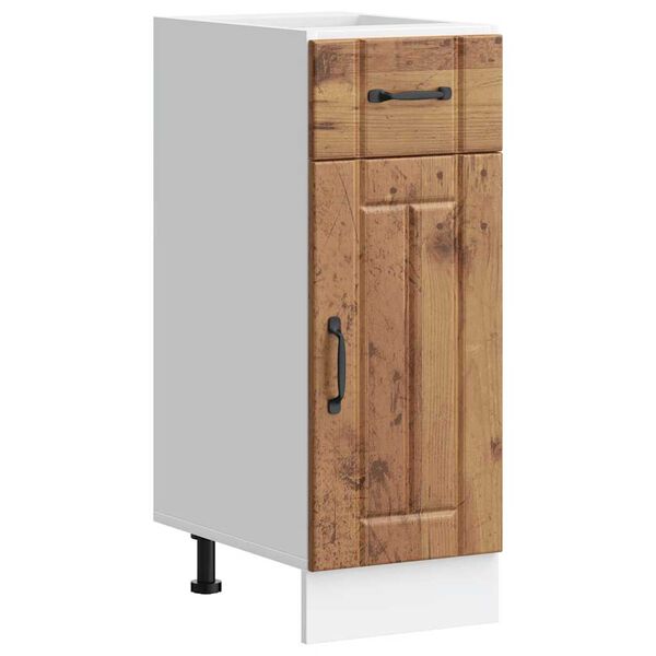 vidaXL Keitti&ouml;n pohjakaappi Lucca vanhaa puuta suunniteltu puu