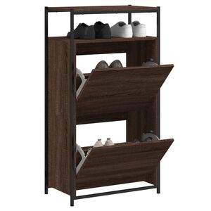 vidaXL Kenk&auml;kaappi ruskea tammi 60x34x112 cm tekninen puu