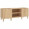 vidaXL Levykaappi Sonoma-tammi 121x38x48 cm Puu