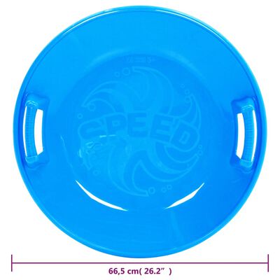 vidaXL Pulkka pyöreä sininen 66,5 cm PP